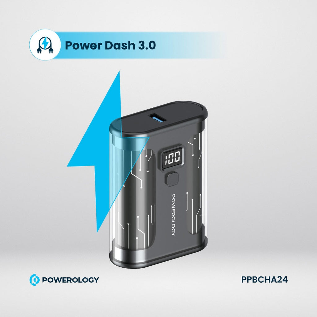 باور بانك Powerology Crystalline 10000mAh شحن سريع 35W