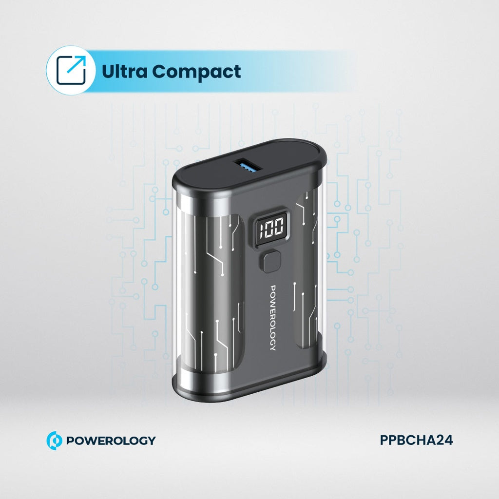 باور بانك Powerology Crystalline 10000mAh شحن سريع 35W