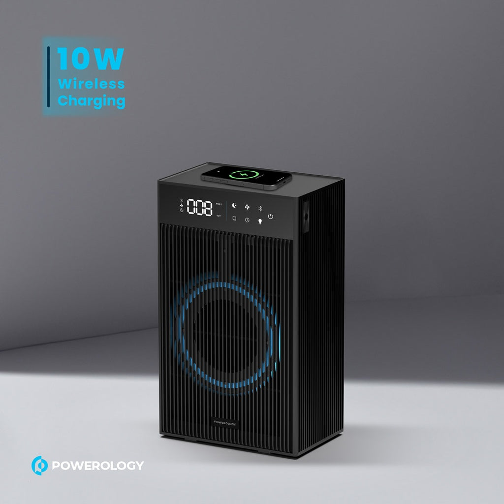 Powerology Smart Air Purifier – HEPA H11 & PM2.5 Sensor