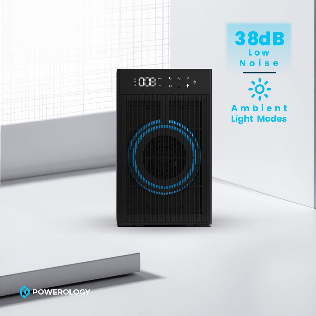 Powerology Smart Air Purifier – HEPA H11 & PM2.5 Sensor