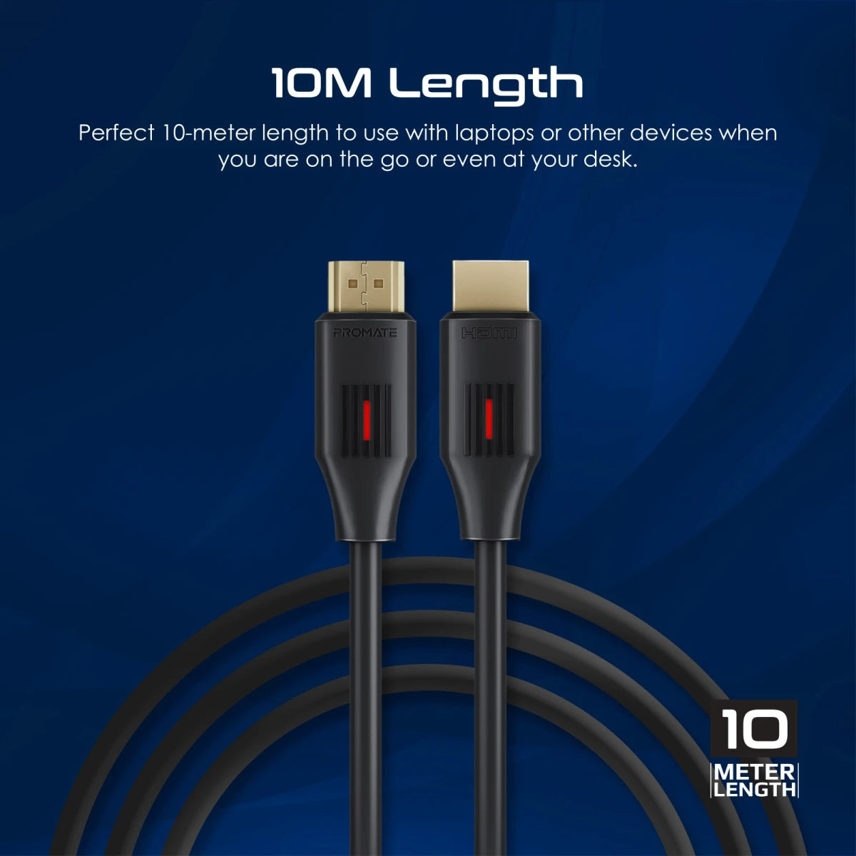 كيبل HDMI نحيف 4K Promate ProLink4K60 بطول 10م
