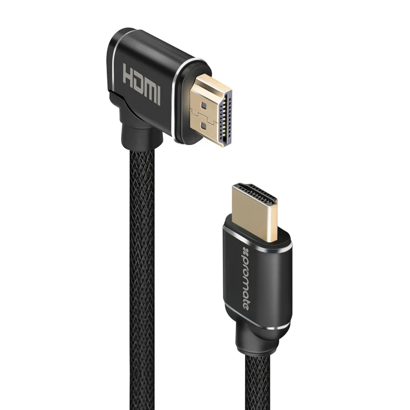 كيبل HDMI بزاوية 90° 4K Promate ProLink4K1 بطول 5م