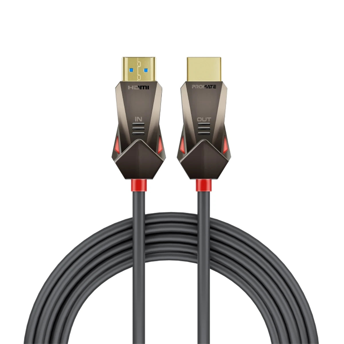 Promate 15m HDMI Cable with 4K@60Hz and Ethernet Support - Black