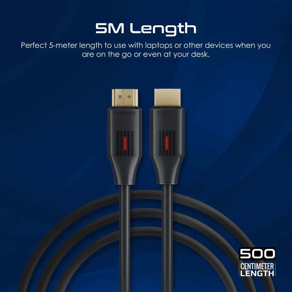 Promate ProLink4K60-500 5m HDMI Cable with 4K & 3D Support
