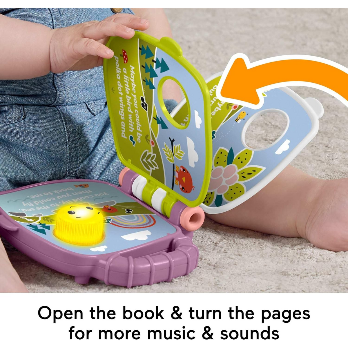 Fisher-Price Purple Monkey Book