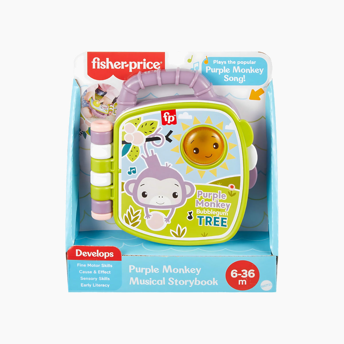 Fisher-Price Purple Monkey Book