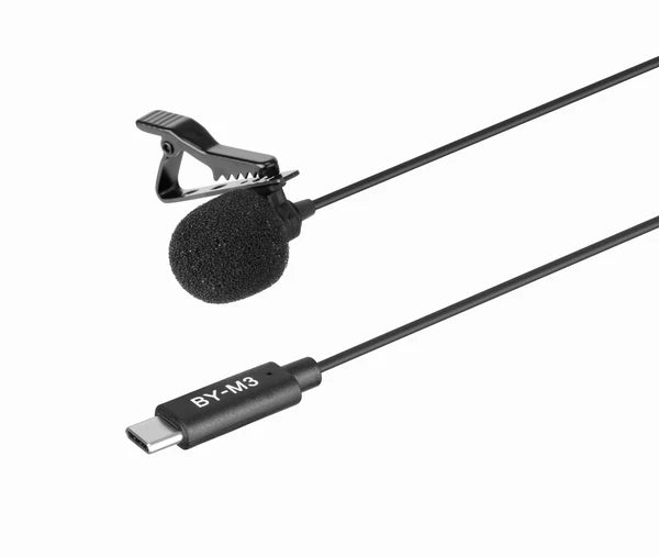BOYA BY-M3 Digital Lavalier Mic – USB-C Mobile Microphone