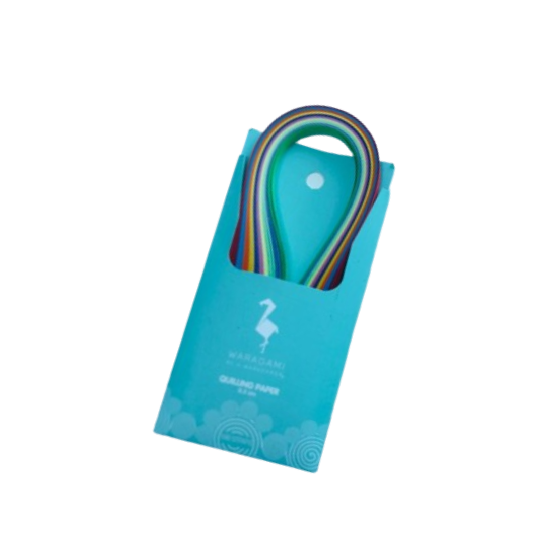 WARAGAMI Colorful Quilling Paper Strips الأشرطة الورقية الملونة لفن الكويلينج