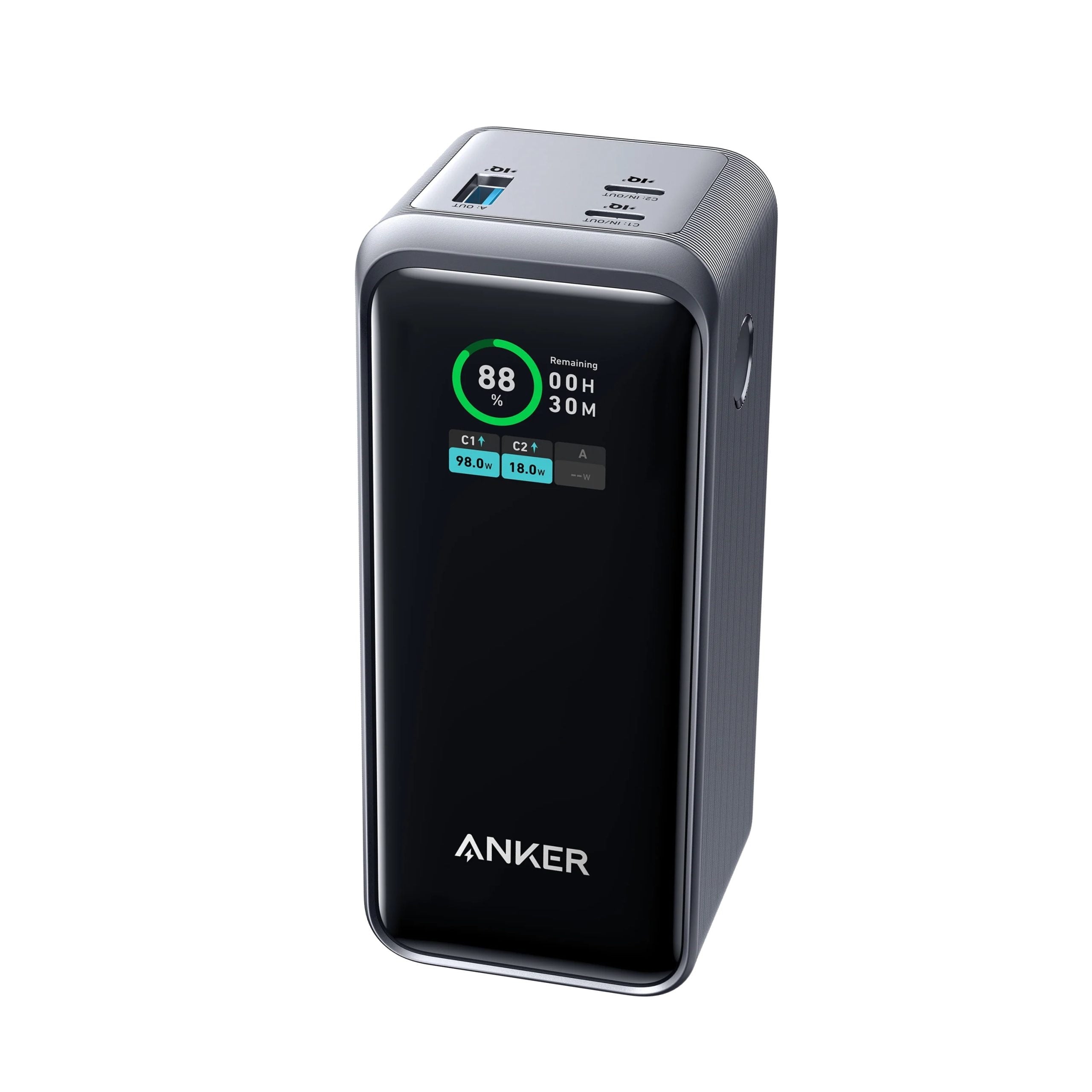 Anker Prime Power Bank / 200W Output / Smart Digital Display - Black