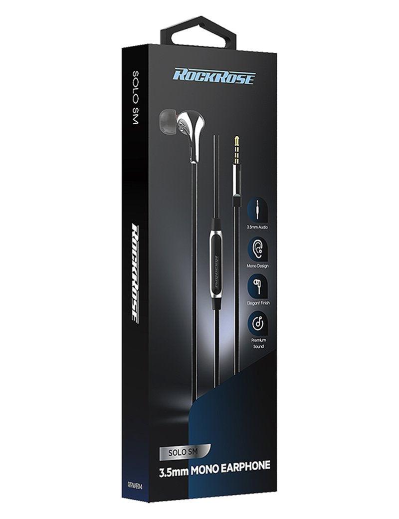RockRose 3.5mm Mono In Ear Earphones Clear Sound & Mic