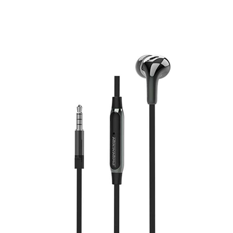 RockRose 3.5mm Mono In Ear Earphones Clear Sound & Mic - Black