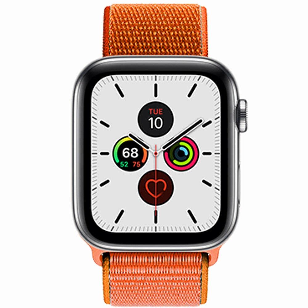 RockRose Nylon Weave Apple Watch Band 42 44mm Stylish & Durable - Orange