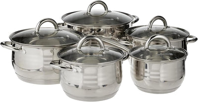 Royalford RF10390 10Pcs Stainless Steel Cookware Set