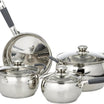 Royalford RF5123 7Pcs Stainless Steel Cookware Set Induction Safe