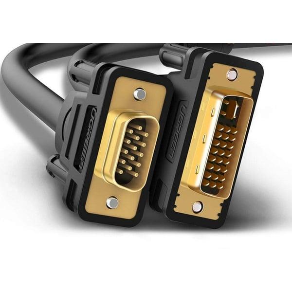 يوجرين كابل DVI (24+5) إلى VGA ذكر 2م (أسود) – 11677