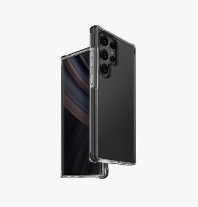 UNIQ HYBRID Galaxy S24 Ultra Combat Case – Carbon Black