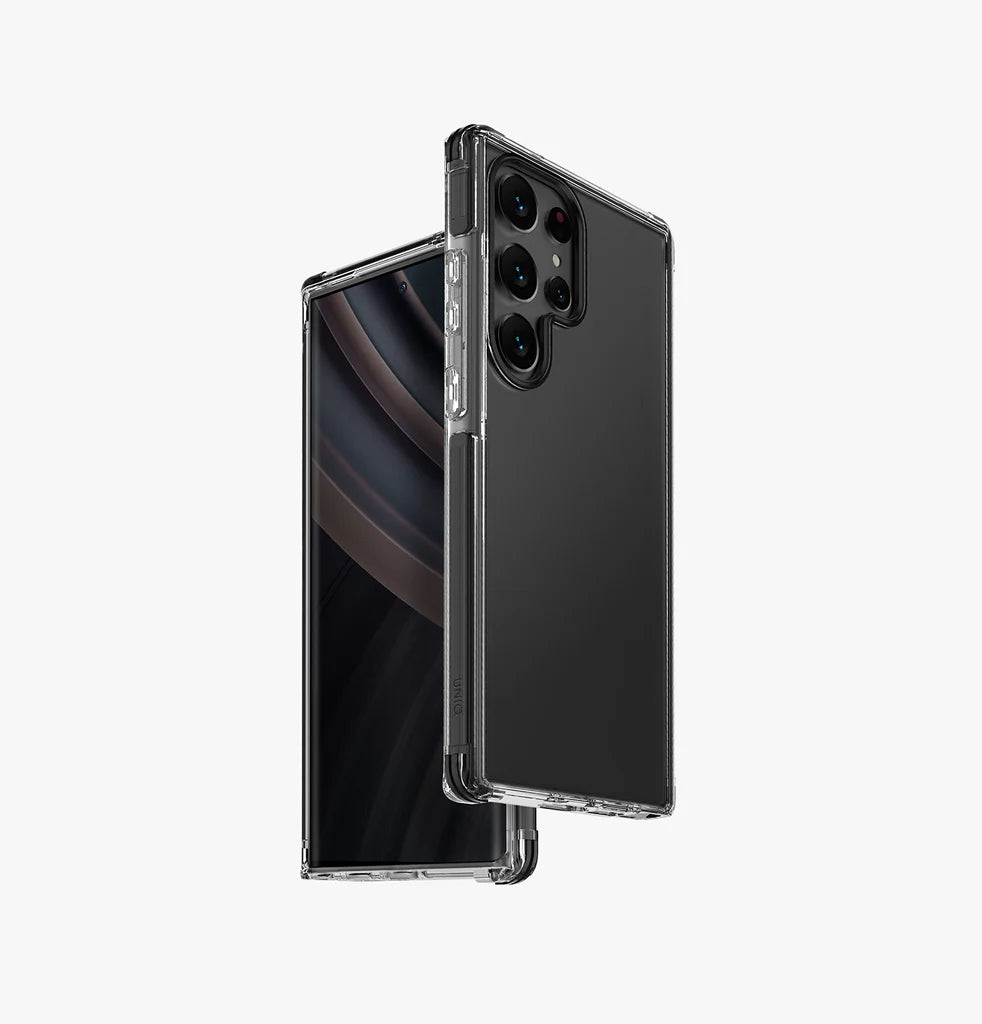 غطاء UNIQ HYBRID لهاتف Galaxy S24 Ultra – Combat Carbon Black