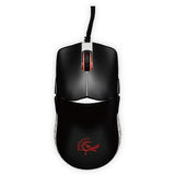 ماوس Ducky Black & White Feather، 16000 نقطة في البوصة ARGB متماثل 65 جرامًا مع مفاتيح Omron 60M Micro ومستشعر بصري PixArt