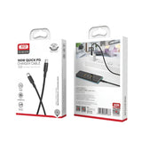 كابل XO شحن سريع 100W Type-C × Type-C – 1.5 متر أسود