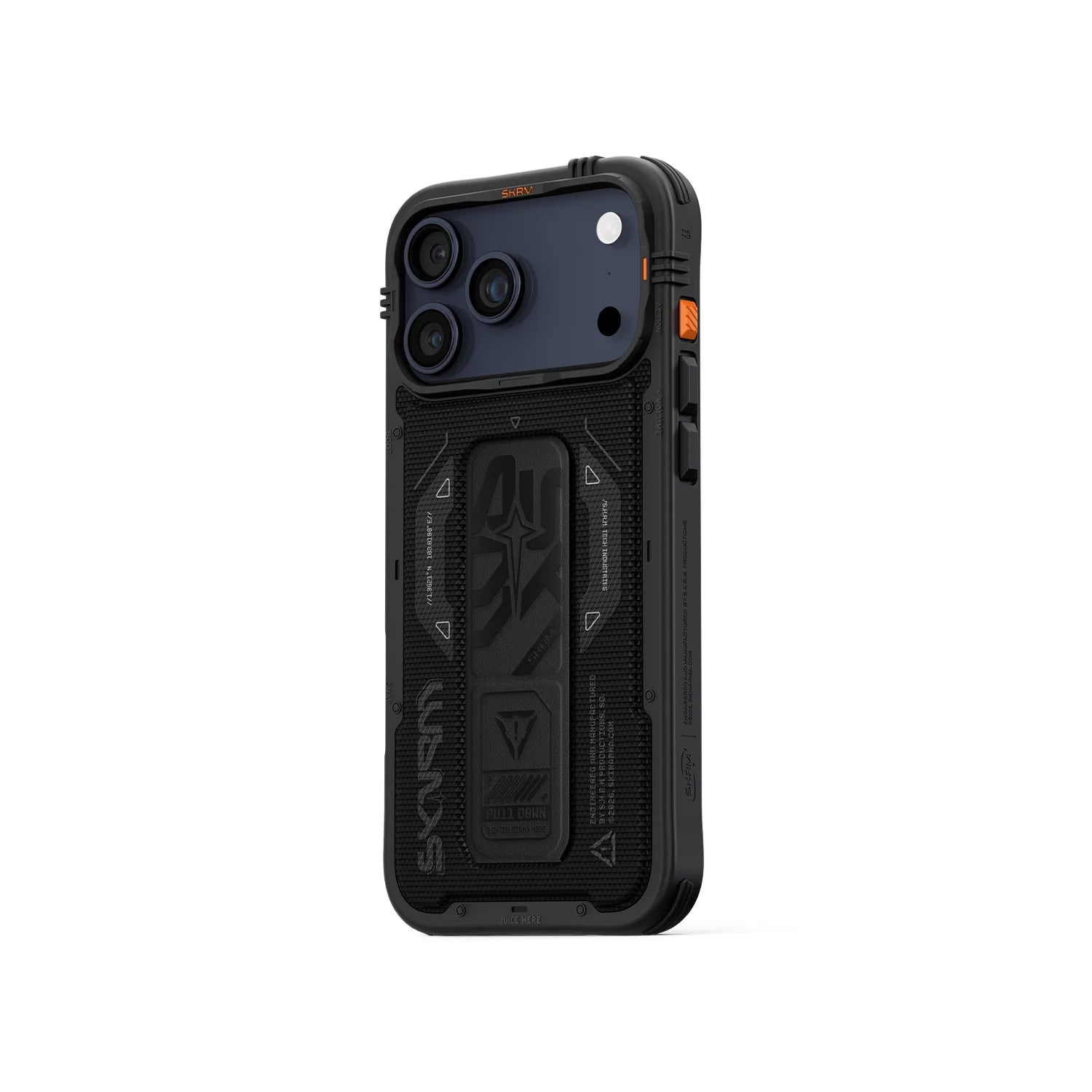 SKINARMA PHANTOM iPhone 17 Pro Case – Mag-Charge & Foldable Grip-Stand
