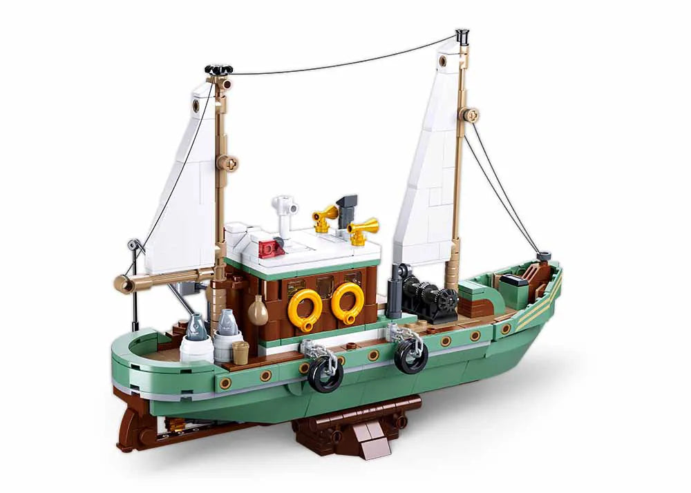 مجموعة بناء Sluban Fishing Boat - 1119 قطعة