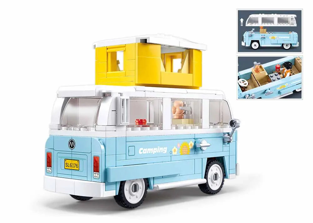 Sluban مجموعة التخييم | 265 قطعة مكعبات تركيب