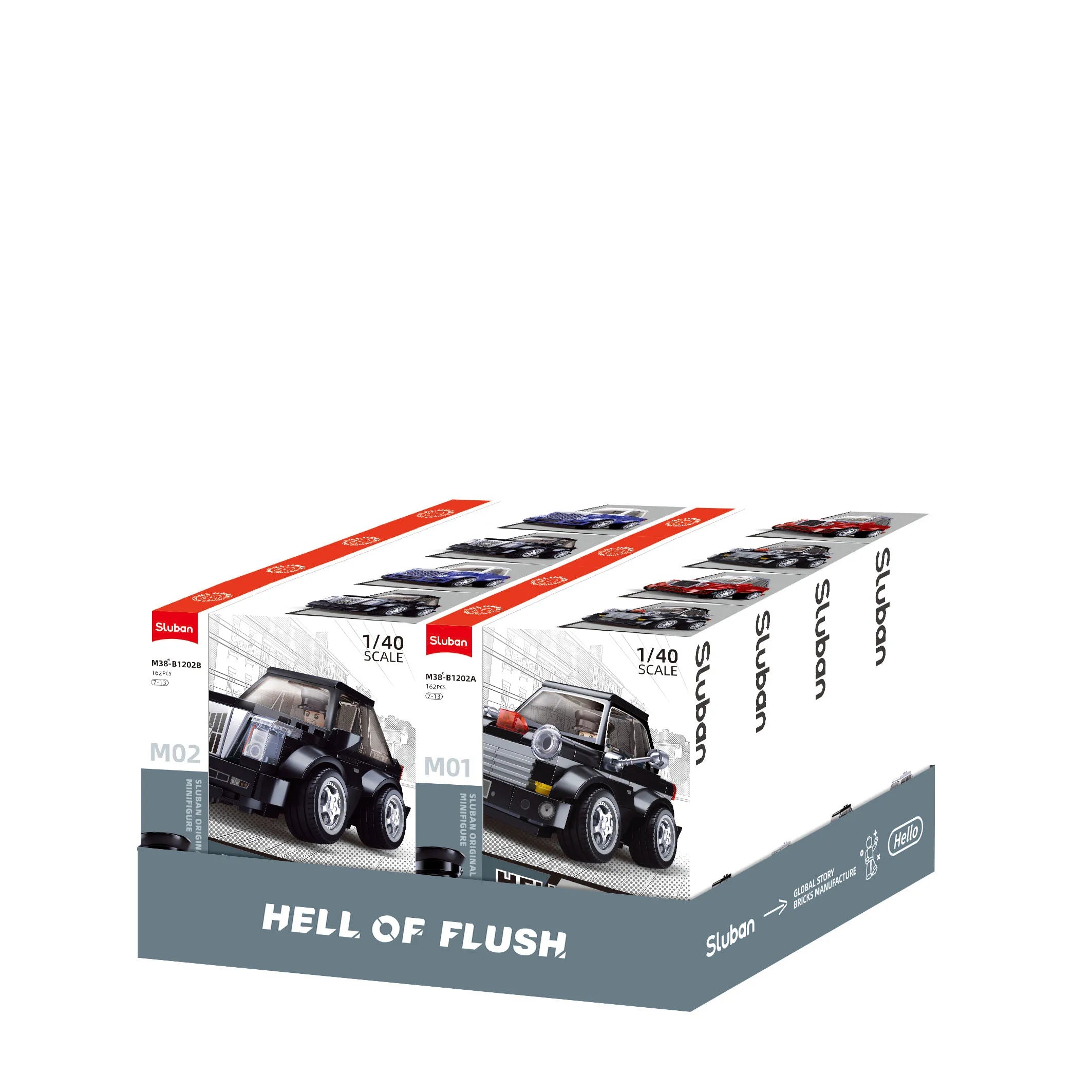 Sluban MCAR Hell of Flush 1-4 | Set M38-B1202 | Kids Building Toy