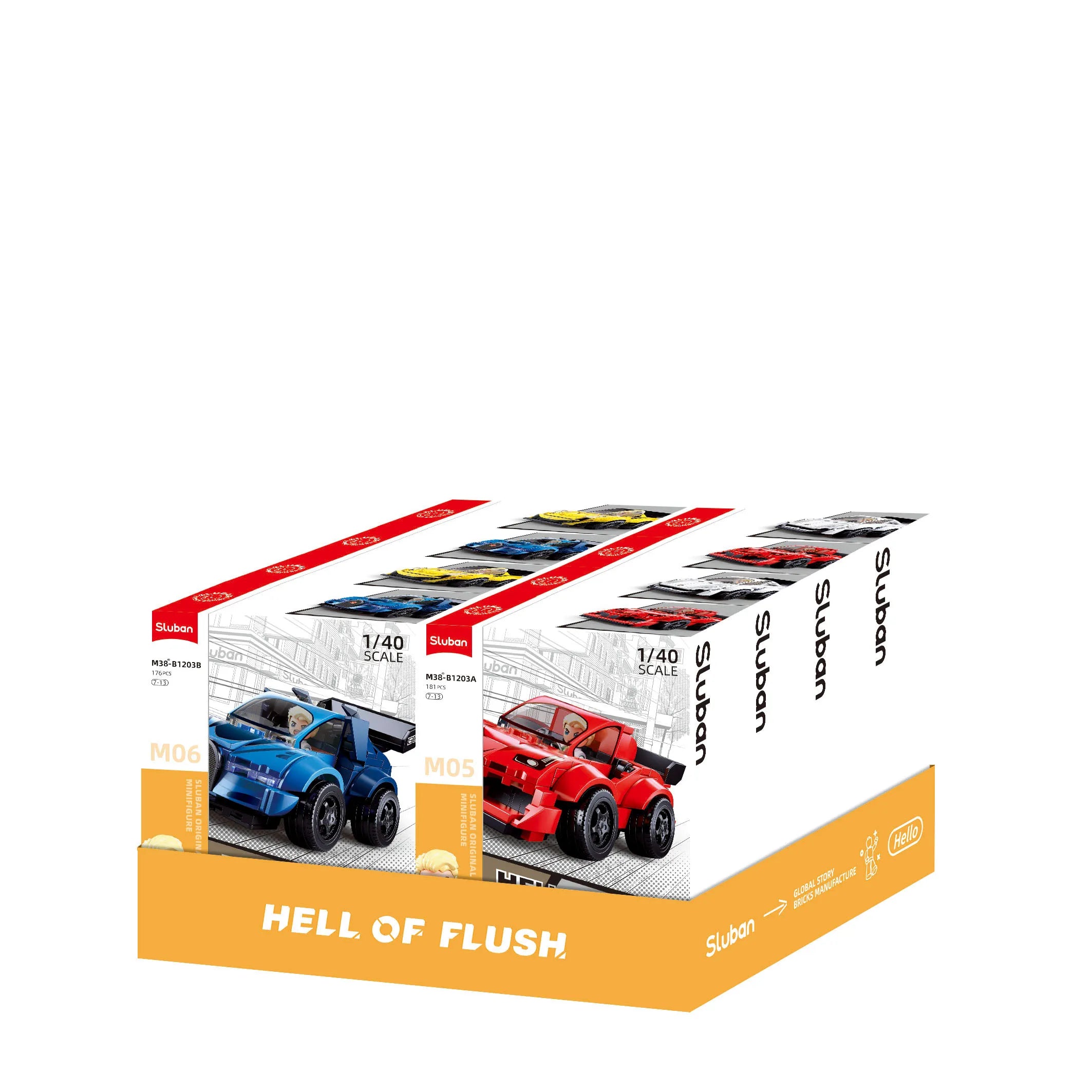 Sluban MCAR Hell of Flush 5-8 | Set M38-B1203 | Kids Building Toy