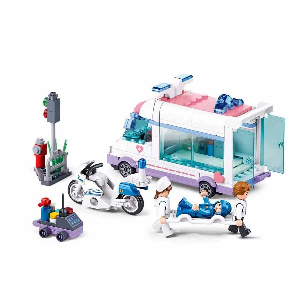 Sluban Metropolis Doctor Rescue Set M38-B1213 - 248 Pieces Building Blocks