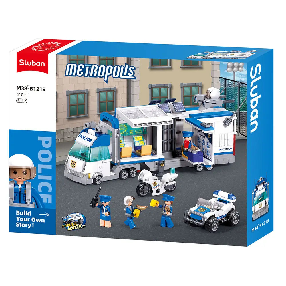 Sluban Metropolis Police Command Car Building Set M38-B1219 | 510 Pieces