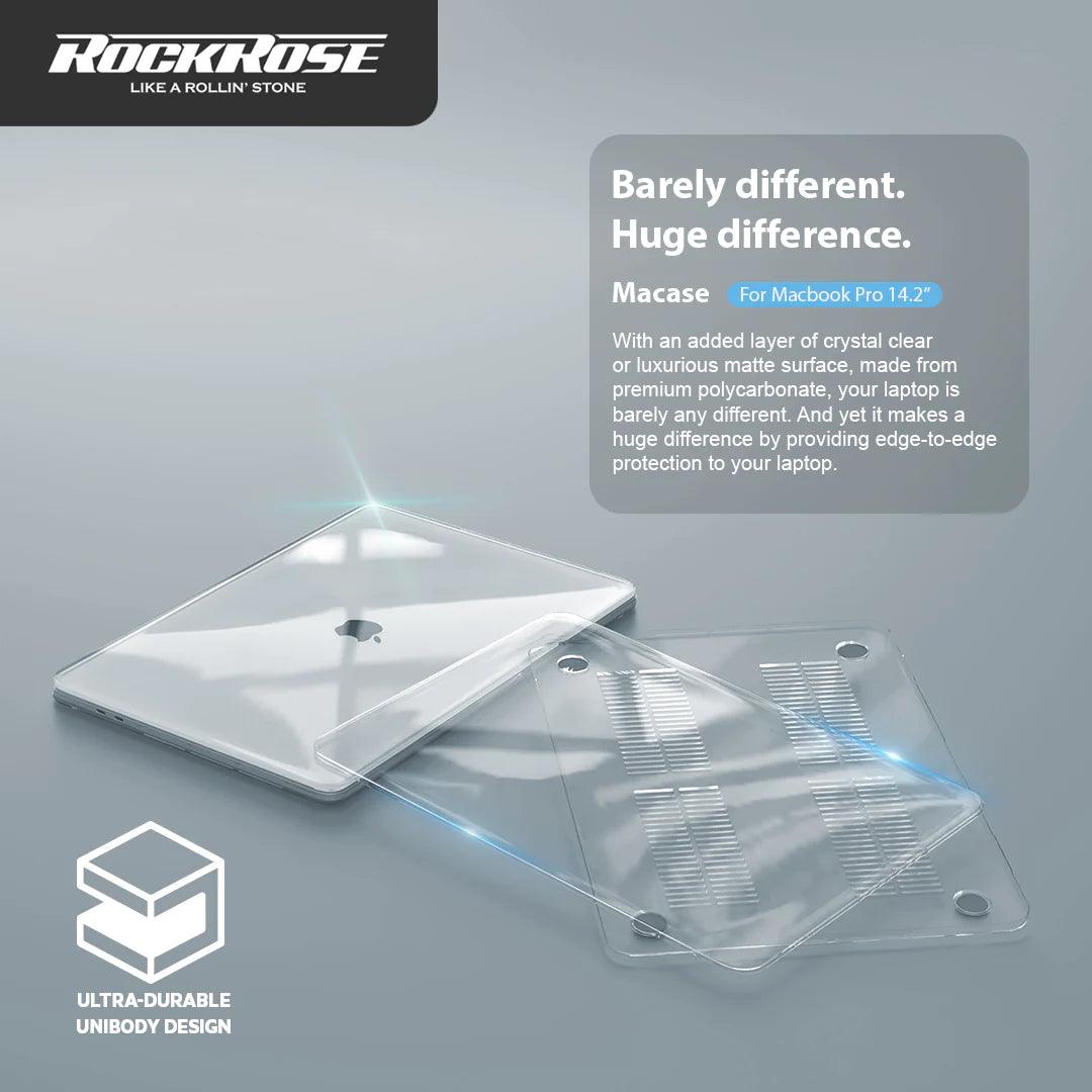 غطاء صلب شفاف من روك روز لجهاز ماك بوك برو 16 - شفاف