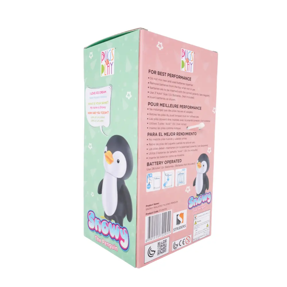 لعبة Pugs At Play Walk & Talking Snowy 9" للأطفال