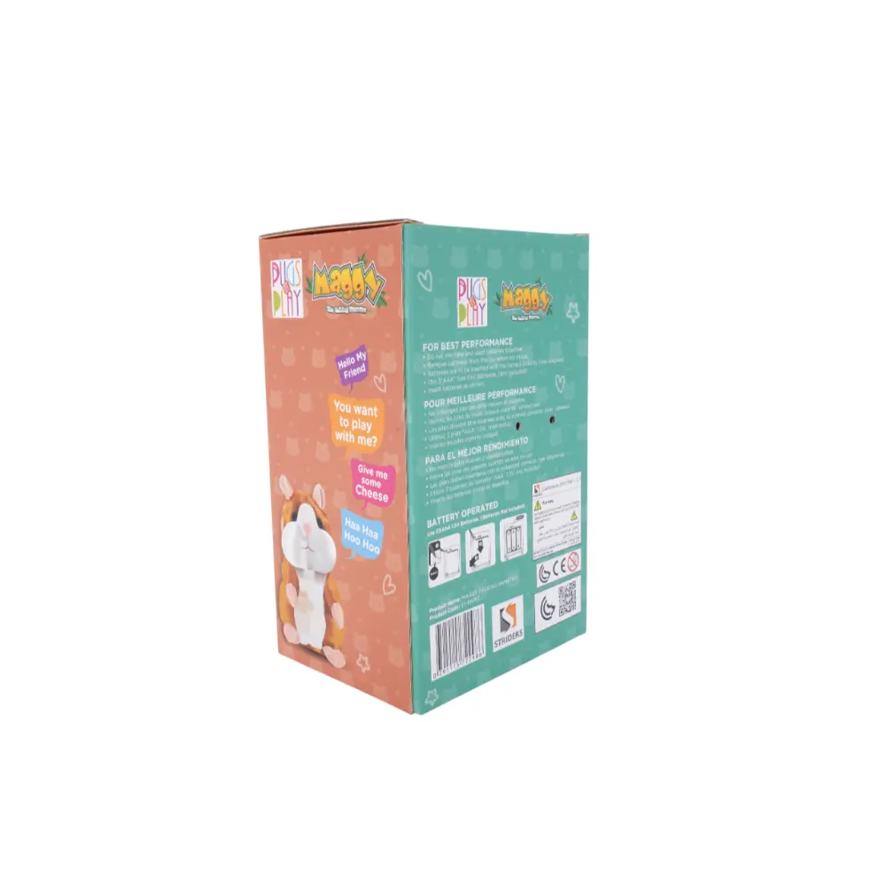 دمية Pugs At Play Maggy - تفاعلية بصوت تعمل بالبطارية 7 بوصة