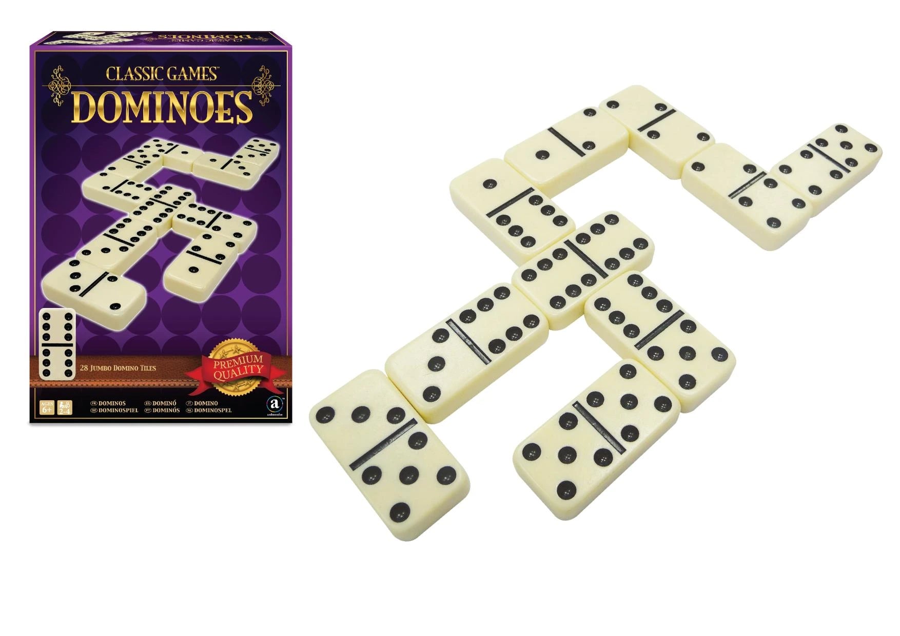Ambassador Classic Games – Double 6 Dominoes