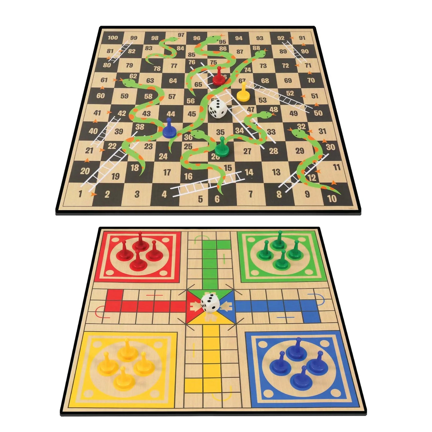 Ambassador Classic Games – 2 in 1 Ludo & Snakes & Ladders (Basic)