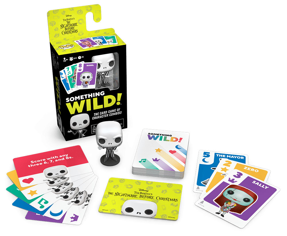 من فانكو Funko Signature Games: Something Wild Card Game- Nightmare Before Christmas أوراق لعب مع مجسمات مصغرة لشخصيات كرتونية