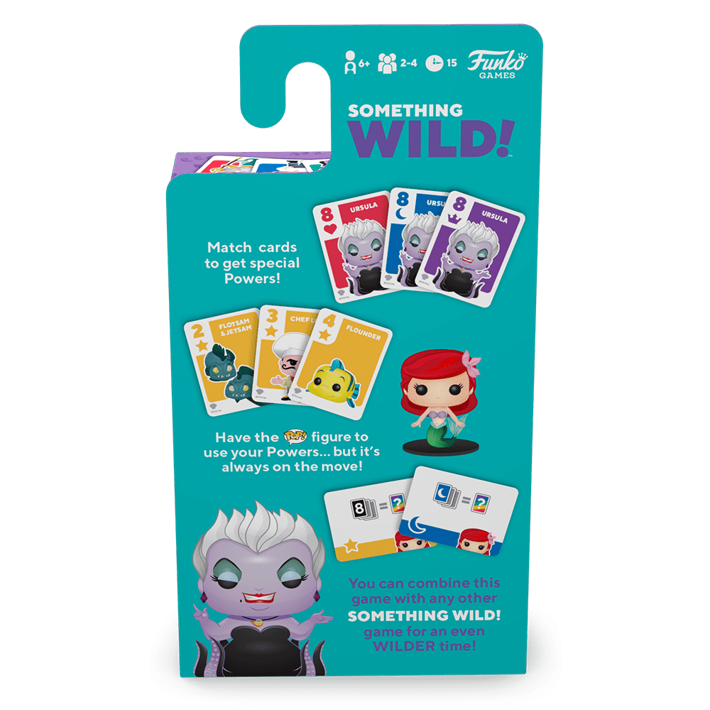 من فانكو Funko Signature Games: Something Wild Card Game- The Little Mermaid  أوراق لعب مع مجسمات مصغرة لشخصيات كرتونية
