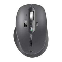 Promate SamoTri Tri-Connect Wireless Mouse with Rechargeable Battery, 2.4G and Dual BT Connectivity
