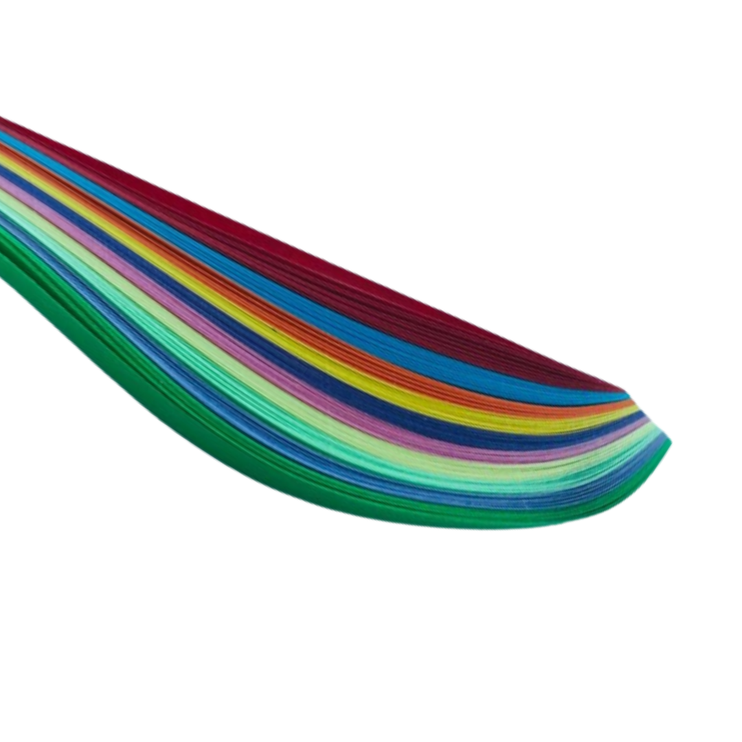 WARAGAMI Colorful Quilling Paper Strips        الأشرطة الورقية الملونة لفن الكويلينج