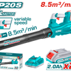 Total 20V Lithium-Ion Agricultural Blower | 8.5 m³/min – Cordless & Powerful