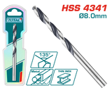 TOTAL 4341 HSS Drill Bit - 8mm (TAC1200804)