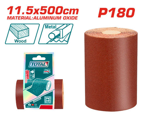TOTAL P180 Sandpaper 11.5X500cm (TAC18065)