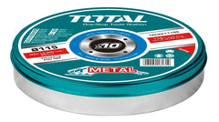 TOTAL 10Pcs Abrasive metal cutting disc set 4.5" (TAC2211155)