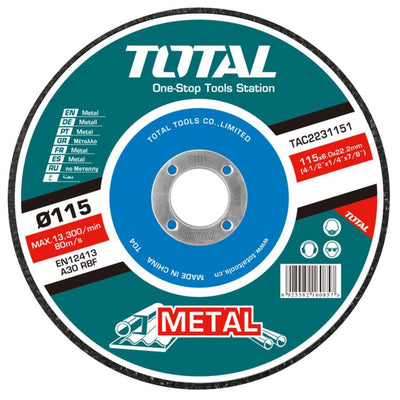 TOTAL Abrasive Metal Cutting Disc 7"