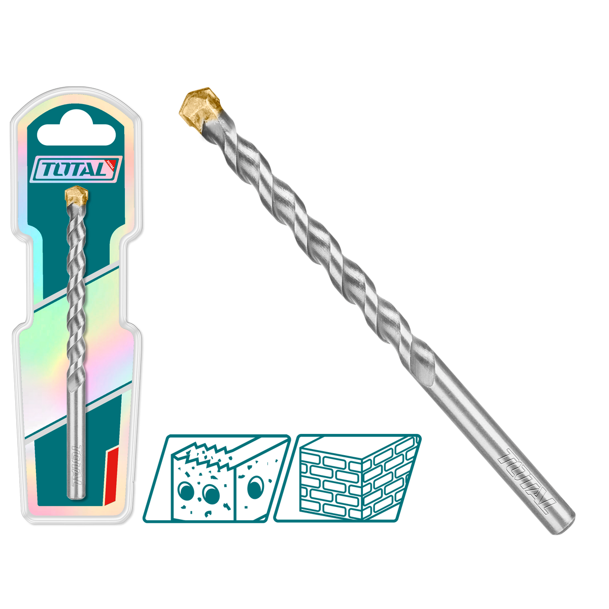 TOTAL Masonry Drill Bit - 4x75mm (TAC260475)