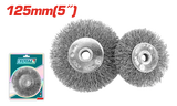 TOTAL Wire Wheel Brush 125mm | 5" – Steel Wire Cleaning & Surface Preparation Wheel (TAC36051)