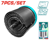 TOTAL 7 Pcs Hole Saw Set 26-63mm (TACSH3071)