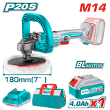 TOTAL Cordless Polisher 180mm | 7" - 20V (TAPLI20181)