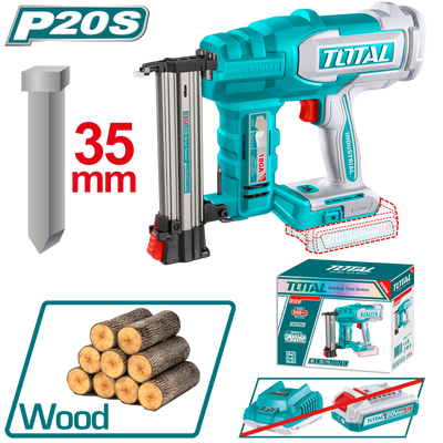 TOTAL Cordless Brad Nailer 20V – Battery Operated Finish Nailer - Battery & Charger Sold Separately (TCBNLI2005)