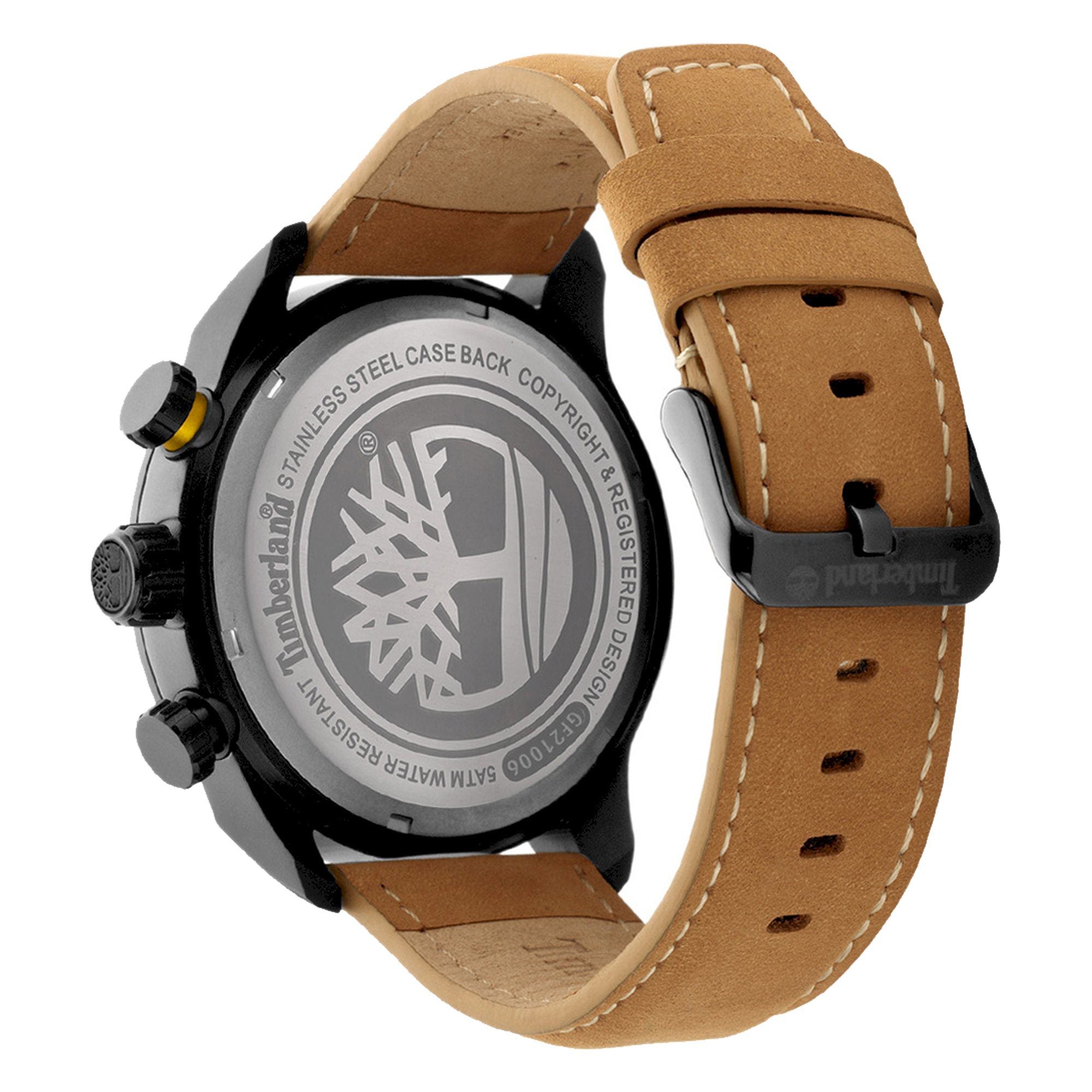 Timberland TDWGF2100602 Men’s Watch – Leather, 44mm